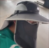 探營者防曬帽男士夏季遮陽帽子面罩一體護頸釣魚帽戶外防水太陽帽遮全臉 深灰（撞色邊） 均碼可調(diào)節(jié) 曬單實拍圖