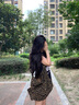 嵐朵蘭甜辣妹T恤女小眾無(wú)袖背心女夏季美式復(fù)古黑色寬松體恤上衣女 黑色 M 80-105斤 曬單實(shí)拍圖