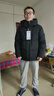 波司登（BOSIDENG）【反季】羽絨服新國(guó)標(biāo)90絨男短款極簡(jiǎn)疊搭氣質(zhì)廓形連帽保暖外套 黑色8056 M 175/96A 曬單實(shí)拍圖
