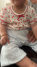印品棉棉屋3件裝純棉嬰幼兒短袖上衣女童純棉T恤女寶寶豎條網(wǎng)眼女孩半袖 車(chē)?yán)遄佣绦?件裝 90碼（建議身高80cm左右） 曬單實(shí)拍圖