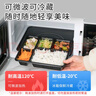 屋田一次性飯盒分格5格快餐盒1500型150套帶蓋塑料外賣打包盒可微波 曬單實拍圖