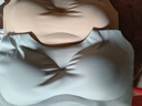 沫濛【2件裝】無痕內(nèi)衣女文胸?zé)o鋼圈薄款胸罩小胸睡眠背心式運動內(nèi)衣 膚色+淺灰 M (建議90-120斤,70ABC-80AB) 曬單實拍圖