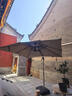 巢唯戶外遮陽(yáng)傘庭院傘鋁合金大太陽(yáng)傘羅馬傘室外露臺(tái)花園擺攤戶外傘 【8cm鋁柱】3米方形+160斤水箱 曬單實(shí)拍圖