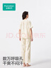 全棉時(shí)代（PurCotton）2025夏女士雙層紗布家居套裝 上裝:155/80A;下裝:155 仲夏繁花 L (165) 曬單實(shí)拍圖