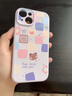 圣圖朗新款A(yù)I按鍵全包iphone16pro手機(jī)殼蘋果15p液態(tài)硅膠13高級(jí)感14promax卡通11軟植絨12可愛男女款全包 愛心格子熊【草紫色】16以上AI按鍵全包 iPhone 15 曬單實(shí)拍圖
