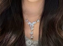 施華洛世奇（SWAROVSKI）莉莉婭Y形蝴蝶鍍項鏈玫瑰金女款 玫瑰金 F 基礎(chǔ)包裝-品牌原盒 曬單實拍圖