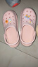 名創(chuàng)優(yōu)品（MINISO）洞洞鞋男女夏季外穿涼鞋防滑厚底踩屎感包頭涼拖鞋 卡其+海洋星星 曬單實(shí)拍圖