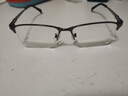 精工(SEIKO)眼鏡框男款半框鈦材休閑近視眼鏡架HC1025 76 55mm亮深灰/銀鈀色 曬單實拍圖