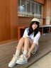 回力四季小白鞋高顏值2025新款韓系休閑板鞋女款厚底ins潮百搭小眾面包鞋 米蘭 39 主請下單現(xiàn)貨妙發(fā) 曬單實拍圖