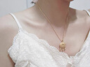 胖東來品質999純銀項鏈女肖邦鏈鍍18k金玫瑰金925銀素鏈子 1.5mm黃金色-45cm 曬單實拍圖