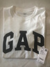 Gap男女裝2025春季新款純棉印花logo圓領(lǐng)修身短袖T恤美版856659 白色 M 美碼 L亞洲碼180/96A 曬單實拍圖