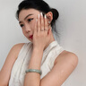 AIF吃定你貓魚情侶戒指女999純銀情侶對戒男鐘久久生日禮物送女朋友 吃定你貓魚情侶對戒【定制刻字】 曬單實(shí)拍圖