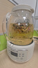 斗禾(DOUHE) 全玻璃壺體養生壺煮茶壺煮茶器辦公室家用0膠水玻璃花茶壺燒水壺電熱水壺電燉壺茶壺煮水 茶濾款【24H預約 800W】奶油白 1.2L 曬單實(shí)拍圖