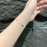 Mck925銀四葉草手鏈女紅瑪瑙貝殼手飾女友七夕情人節(jié)禮物 【品牌禮盒】925銀四葉草手鏈 曬單實拍圖