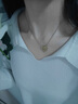周大福項(xiàng)鏈女鎖骨鏈扇形氣質(zhì)個(gè)性吊墜輕奢高級(jí)感飾品生日七夕禮物送女友 兩條裝 （超值） 曬單實(shí)拍圖
