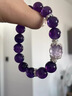 【煙凝暮紫】高品質(zhì)新款薰衣草紫水晶手串考yan上岸紫色水晶手鏈 【煙凝暮紫】天然無(wú)冰裂10mm 15cm 曬單實(shí)拍圖