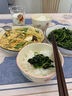 佩爾森（CERAMICS）小清新釉下彩陶瓷家用碗碟套裝2025新款高顏值吃飯碗面碗湯碗餐具 4.5寸碗4個裝 曬單實(shí)拍圖