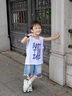Svecymikov國際品牌男童夏季背心套裝2025新款帥氣男寶寶夏天衣服兒童夏裝潮 白色 140 cm 曬單實(shí)拍圖