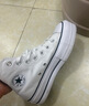 匡威（Converse）官方 All Star Lift女經(jīng)典厚底鞋帆布小白鞋560846C 560846C/白色 38 曬單實(shí)拍圖