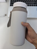 【品質(zhì)好物】保溫杯大容量304不銹鋼水杯保溫保冷泡茶杯 米白色1100ml 曬單實(shí)拍圖
