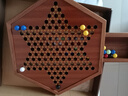 紫湖 跳棋大號亞克力棋子兒童中國跳跳棋木質(zhì)抽屜棋盤60顆棋子套裝12顆備子 曬單實拍圖