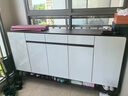 凡睿實木鞋柜家用門口換鞋凳一體靠墻可定制入戶鞋柜大容量鞋架 【深胡桃+白】180*35*101 曬單實拍圖