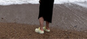 KAPPA卡帕女鞋厚底洞洞鞋女2025夏季新款包頭沙灘鞋女軟底外穿涼拖鞋女 極光黃（貪吃小熊） 37-38 曬單實(shí)拍圖