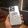 FUNNY RICH涂鴉星星樂園適用iPhone16ProMax手機(jī)殼漸變色蘋果15透明新款保護(hù)套女款14防摔簡約ins小清新 涂鴉星星樂園-粉綠 iPhone 15 Pro 曬單實拍圖