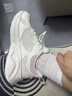 361°女鞋運動鞋子女秋季新款皮面輕質(zhì)舒適休閑鞋子女流行跑步鞋跑鞋 羽毛白/白粉 （皮面） 36 曬單實拍圖
