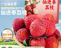 四叔公果蔬廣東增城仙進(jìn)奉荔枝【順豐空運(yùn)-多地次日達(dá)】桂花味新鮮水果禮盒 商超一級(jí)果｜單果15-18g｜清甜 3斤嘗鮮裝（實(shí)惠劃算）凈2.5斤 曬單實(shí)拍圖