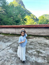 旗鉑漢服女童夏季2025新款兒童新國風(fēng)新中式套裝 月下百合套裝  140 曬單實(shí)拍圖