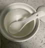 京東京造 燉盅 陶瓷湯碗蒸蛋燕窩輔食碗家用帶蓋贈(zèng)勺子純白460ml 曬單實(shí)拍圖