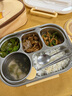 樹(shù)可不銹鋼飯盒小學(xué)生專用一年級(jí)上學(xué)食品級(jí)分格隔便當(dāng)盒兒童餐盒 曬單實(shí)拍圖