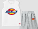 Dickies童裝夏季兒童無袖背心中小童涼感透氣短褲男童運(yùn)動(dòng)服套裝男孩 曬單實(shí)拍圖