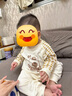 奧特曼嬰兒衣服秋冬季新生兒連體衣純棉滿月寶寶肩扣哈衣爬服保暖睡衣 熱售圍巾小熊 80cm (純棉) 曬單實拍圖
