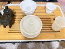 冰種玉瓷羊脂玉茶具套裝茶杯高端辦公家用蓋碗茶壺可定制禮盒送禮 蓋碗羅漢杯套裝+8個客杯+1主人杯 曬單實拍圖