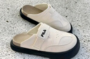 FILA 斐樂官方女鞋SMILA摩登拖鞋2025夏季新款元?dú)馔闲蓍e勃肯鞋 糙米黃-BR 38 曬單實(shí)拍圖