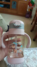 ANDYBABY吸管奶瓶一歲以上3-6歲寶寶ppsu2喝奶喝水直飲杯吸管杯兒童學(xué)飲杯 【咬吸款】粉色 330ml 送吸嘴*2+直管+背帶 曬單實(shí)拍圖