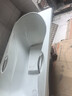 箭牌（ARROW）浴缸家用 嵌入式亞克力無裙邊小戶型浴缸 1.4米銀色扶手 【送下水器】 曬單實(shí)拍圖