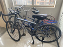 永久公路自行車男女700C彎把破風(fēng)公路車27級變速成人學(xué)生城市運動單車 27速鋼架-消光灰【新品】 曬單實拍圖