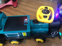 MOONCHILD高端兒童電動車四輪遙控汽車女孩雙人小孩寶寶玩具女孩生日禮物 【電動款】墨綠色火車頭+2節(jié)黃車 雙驅(qū)動 曬單實(shí)拍圖