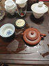 玉頤閣送禮佳品宜興紫砂壺純手工名家功夫小茶壺原礦大紅袍小品虛扁禮物 120cc 曬單實(shí)拍圖