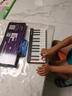 泡泡自學(xué)電鋼琴自動(dòng)擋智能彩虹琴便攜電子琴新手兒童成人MIDI鍵盤(pán)AI禮物 經(jīng)典黑-24鍵（手機平板直連磁吸拼接款） 曬單實(shí)拍圖