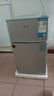 奧克斯小冰箱家用小型迷你冷藏冷凍兩用出租房宿舍用節(jié)能省電寢室辦公室電冰箱 【熱賣款 升級凈化去味】22A126DW銀 曬單實拍圖