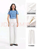 森馬（Semir）森柔牛仔牛仔褲女涼感闊腿褲25夏顯腿長(zhǎng)褲子109325124006 曬單實(shí)拍圖