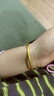 京佳金包銀手鐲古法黃金素圈實(shí)心傳承系列不掉色送女友老婆母親禮物 60號(hào)圈口手鐲約30克 包金3克金 曬單實(shí)拍圖