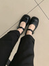 百思圖25春商場同款簡約復(fù)古瑪麗珍鞋粗跟女單鞋M2501AQ5 黑色 36 曬單實拍圖