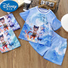 迪士尼（Disney）2025哪吒套裝夏季兒童短袖短褲兩件套帥氣新品冰絲清涼中小童 藍(lán)色(套裝)哪吒敖丙 130 【建議身高120-130CM】 曬單實(shí)拍圖
