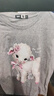 森馬（Semir）代露娃|短袖t恤女中長(zhǎng)款印花上衣25夏寬松純棉套頭衫109325100032 曬單實(shí)拍圖