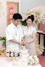 泰勒馬丁粉色旗袍新娘敬酒服新中式結(jié)婚訂婚婚禮服小個子可穿晨袍 QP03(短袖款無長袖款) S 曬單實拍圖